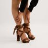 DREAM PAIRS High Heels Chunky Block Platform Heels for Women Strappy Gladiator Sexy Open Toe Heels Dressy Pumps Sandals(Leopard)