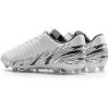 DREAM PAIRS Men’s Firm Ground Soccer Cleats Shoes(White/Black)