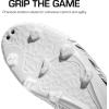 DREAM PAIRS Men’s Firm Ground Soccer Cleats Shoes(White/Black)