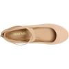 DREAM PAIRS Women’s Comfortable Fashion Elastic Ankle Straps Flats Shoes(Nude)