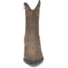 DREAM PAIRS Women’s Cowboy Boots, Pointed Toe Chunky Heel, Zipper Pull-On Stitched Western Ankle Boots(Brown-pu)