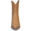 DREAM PAIRS Women’s Cowboy Boots, Pointed Toe Chunky Heel, Zipper Pull-On Stitched Western Ankle Boots(Khaki-pu)