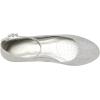 DREAM PAIRS Women’s Dress Flats Ballet Low Wedge Round Toe Ankle Strap Comfortable Casual Flats Shoes(Silver Glitter)