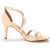 DREAM PAIRS Women’s Fashion Stilettos Open Toe Pump Heel Sandals(Nude/Nubuck)