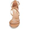 DREAM PAIRS Women’s Fashion Stilettos Open Toe Pump Heel Sandals(Nude/Pu)