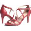 DREAM PAIRS Women’s Fashion Stilettos Open Toe Pump Heel Sandals(Red/Pu)