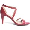 DREAM PAIRS Women’s Fashion Stilettos Open Toe Pump Heel Sandals(Red/Pu)