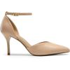 DREAM PAIRS Women’s High Heels Strappy Closed Toe Stiletto Ankle Strap Pointed Toe D’Orsay Heel Dress Wedding Party Pumps Shoes(Nude-pu)