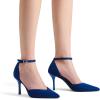 DREAM PAIRS Women’s High Heels Strappy Closed Toe Stiletto Ankle Strap Pointed Toe D’Orsay Heel Dress Wedding Party Pumps Shoes(Royal/Blue)