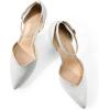 DREAM PAIRS Women’s High Heels Strappy Closed Toe Stiletto Ankle Strap Pointed Toe D’Orsay Heel Dress Wedding Party Pumps Shoes(Silver-glitter)