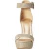 DREAM PAIRS Women’s Hi-lo Heeled Sandal(Gold/Glitter)