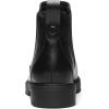 DREAM PAIRS Women’s Low Heel Chelsea Ankle Boots Fashion Slip On Elastic Fall Booties Shoes(Black/Pu)