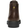 DREAM PAIRS Women’s Low Heel Chelsea Ankle Boots Fashion Slip On Elastic Fall Booties Shoes(Brown/Pu)
