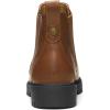 DREAM PAIRS Women’s Low Heel Chelsea Ankle Boots Fashion Slip On Elastic Fall Booties Shoes(Brownish/Yellow/Pu)