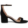 DREAM PAIRS Womens Low-Chunk Low Heel Pump Sandal(Black)