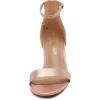 DREAM PAIRS Womens Low-Chunk Low Heel Pump Sandal(Champagne/Pearl)