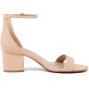 DREAM PAIRS Womens Low-Chunk Low Heel Pump Sandal(Nude)