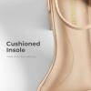 DREAM PAIRS Womens Low-Chunk Low Heel Pump Sandal(Nude/Nubuck)