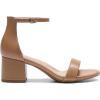DREAM PAIRS Womens Low-Chunk Low Heel Pump Sandal(Nude/Pu)
