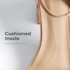 DREAM PAIRS Womens Low-Chunk Low Heel Pump Sandal(Nude-suede)