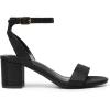 DREAM PAIRS Women’s Open Toe Ankle Strap Low Block Chunky Heels Sandals Party Dress Pumps Shoes(Black/Glitter)