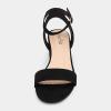 DREAM PAIRS Women’s Open Toe Ankle Strap Low Block Chunky Heels Sandals Party Dress Pumps Shoes(Black/Suede/Carnival)