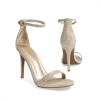 DREAM PAIRS Women’s Open Toe High Heels Stiletto Heeled Sandals Sexy Dressy Shoes(Gold/Glitter)