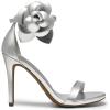 DREAM PAIRS Women’s Open Toe High Heels Stiletto Heeled Sandals Sexy Dressy Shoes(Silver-pu)