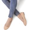 DREAM PAIRS Women’s Sole-Simple Ballerina Walking Flats Shoes(Nude Nubuck)