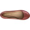 DREAM PAIRS Women’s Sole-Simple Ballerina Walking Flats Shoes(Red/Pu)