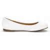 DREAM PAIRS Women’s Sole-Simple Ballerina Walking Flats Shoes(White)