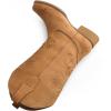 DREAM PAIRS Women’s Square Toe Cowboy Cowgirl Boots Pull On Low Chunky Heel Mid Calf Western Boots with Embroidered Stitched for Theme Party Country Concert(Tan)