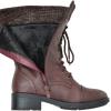 DREAM PAIRS Women’s Winter Lace up Mid Calf Combat Riding Military Boots(Burgundy)