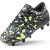 DREAM PAIRS Boys Girls Soccer Cleats Youth Firm Groud Athletic Outdoor Trainning Football Shoes for Little/Big Kid