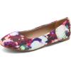 DREAM PAIRS Women’s Sole-Simple Ballerina Walking Flats Shoes(Floral)