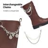 DREAM PAIRS Girls Riding Boots Knee High Side Zipper Mid Calf Shoes Little Kid/Big Kid(Dark Brown)