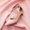 DREAM PAIRS Kitten Heel Low Heel for Women Closed Pointed Toe Pumps Wedding Party Sexy Dress Shoes Lowpointed(Pink/Suede)