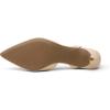 DREAM PAIRS Kitten Heels for Women Low Heel Dress Shoes Wedding Dress Closed Toe Pump Shoes(Nude)