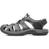 DREAM PAIRS Men’s 160912-M-NEW Adventurous Summer Outdoor Sandals(Black/Dark/Grey)
