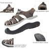 DREAM PAIRS Men’s 160912-M-NEW Adventurous Summer Outdoor Sandals(Brown/Black/Orange)