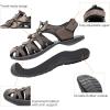 DREAM PAIRS Men’s 160912-M-NEW Adventurous Summer Outdoor Sandals(Dark Brown/Black)