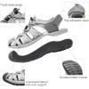 DREAM PAIRS Men’s 160912-M-NEW Adventurous Summer Outdoor Sandals(Grey/Black)