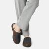 DREAM PAIRS Men’s Cozy Memory Foam Slippers with Fuzzy Wool-Like Lining, Slip-on Washable Indoor Outdoor House Shoes(Brown/Grey)