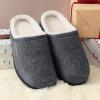DREAM PAIRS Men’s Cozy Memory Foam Slippers with Fuzzy Wool-Like Lining, Slip-on Washable Indoor Outdoor House Shoes(Light Grey)