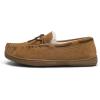 DREAM PAIRS Men’s Moccasin Slippers Fuzzy Plush House Shoes Indoor Outdoor Fleece Lining Loafers(Tan)