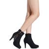 DREAM PAIRS Women’s Ankle Boots High Stiletto Heel Booties Fashion Zipper Short Boots(Black-1)