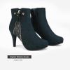 DREAM PAIRS Women’s Ankle Boots High Stiletto Heel Booties Fashion Zipper Short Boots(Dark/Blue-1)