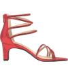 DREAM PAIRS Women’s Block Chunky Rhinestone Low Heels Square Toe Sparkly Dressy Ankle Strap Heels Sandals(Red/Rhinestone)