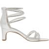 DREAM PAIRS Women’s Block Chunky Rhinestone Low Heels Square Toe Sparkly Dressy Ankle Strap Heels Sandals(Silver/Rhinestone)