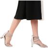 DREAM PAIRS Women’s Block Chunky Rhinestone Low Heels Square Toe Sparkly Dressy Ankle Strap Heels Sandals(Silver/Rhinestone)